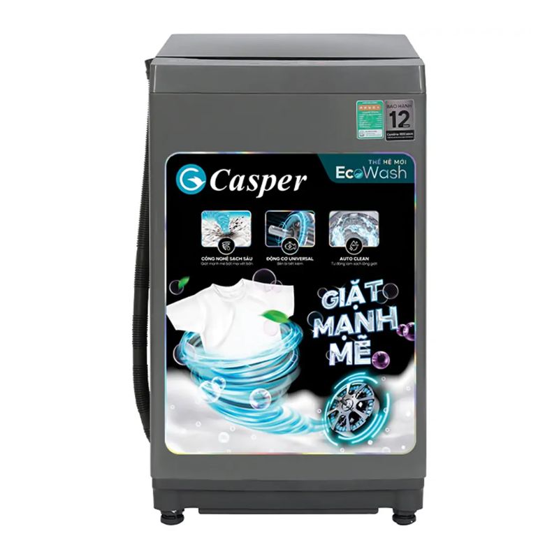 Máy Giặt Casper 8.5 Kg WT-85NG1 cửa trên Máy Giặt Casper 8.5 Kg WT-85NG1 cửa trên