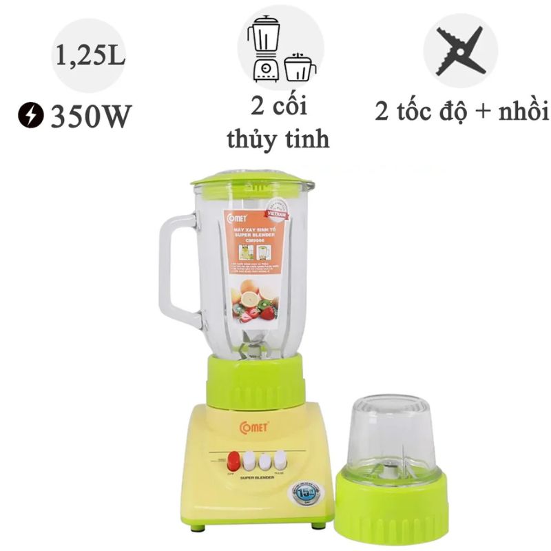 Máy xay sinh tố Comet CM9986 350W Máy xay sinh tố Comet CM9986 350W