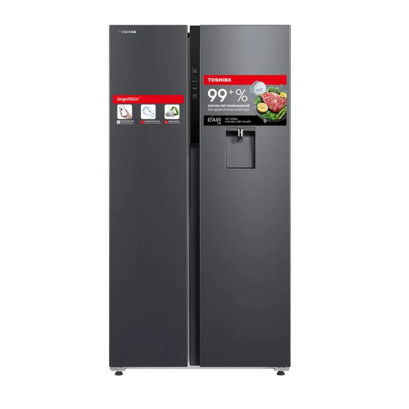 Tủ Lạnh 2 cánh side by side Inverter 596 Lít Toshiba GR-RS775WI-PMV(06)-MG Tủ Lạnh 2 cánh side by side Inverter 596 Lít Toshiba GR-RS775WI-PMV(06)-MG