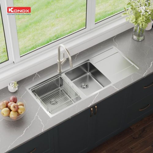 Chậu rửa bát Konox Unico 11652 3 Ảnh chậu rửa bát Konox Unico 11652