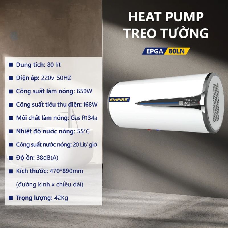 Ảnh máy nước nóng Empire EPGA-80LN Ảnh máy nước nóng Empire EPGA-80LN