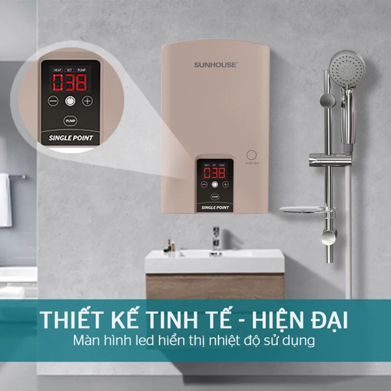 Ảnh máy nước nóng Sunhouse SHA-9454EP 4500W Ảnh máy nước nóng Sunhouse SHA-9454EP 4500W