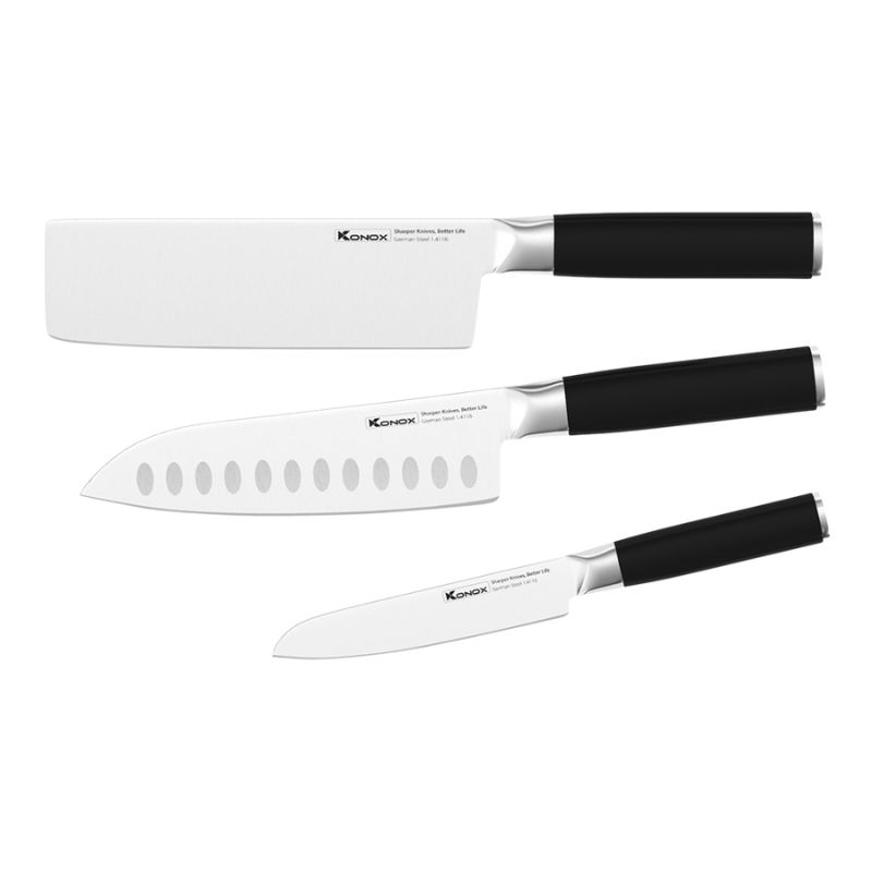 Bộ dao làm bếp 3 món Konox Alder Set Bộ dao làm bếp 3 món Konox Alder Set