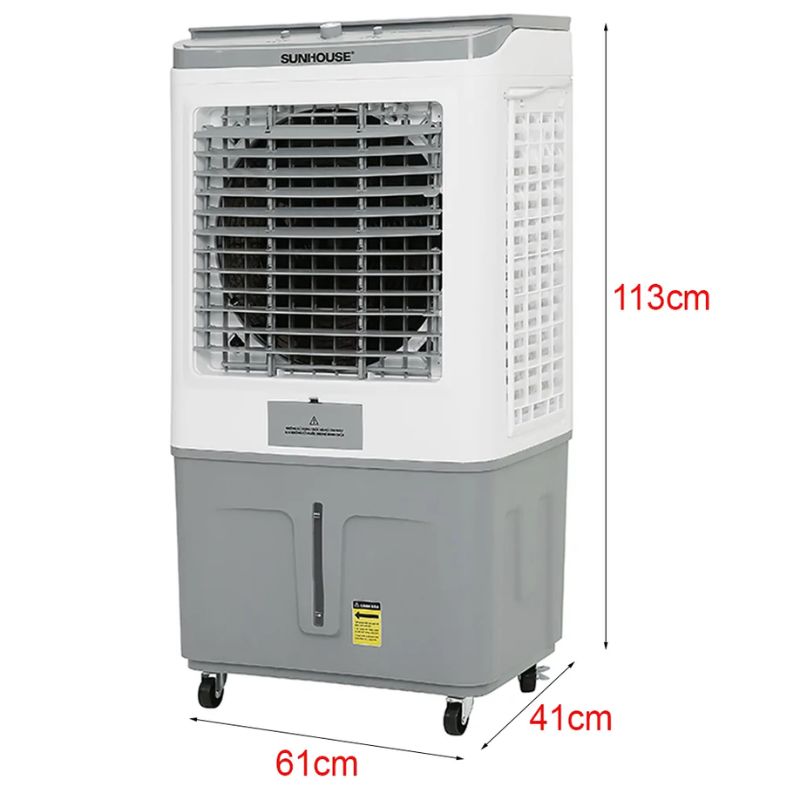 Kích thước máy làm mát không khí Sunhouse SHD7757 Kích thước máy làm mát không khí Sunhouse SHD7757