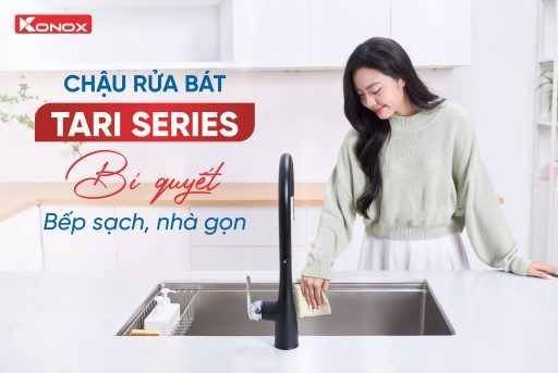 Chậu & Vòi Konox – Mua là có quà, ưu đãi không thể bỏ lỡ tại Thế Giới Bếp Nhập Khẩu