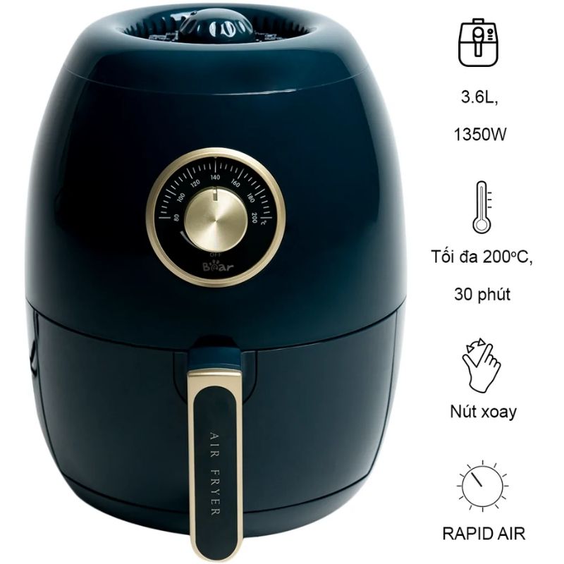 Nồi chiên không dầu Bear QZG-A14D1 Nồi chiên không dầu Bear QZG-A14D1