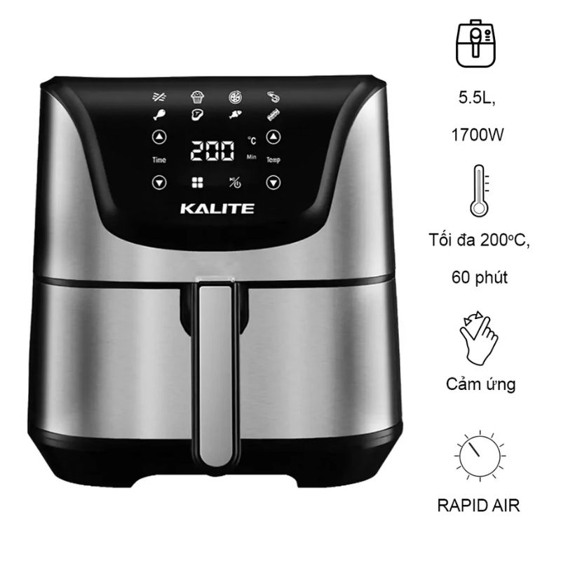 Nồi chiên không dầu Kalite Q6 Nồi chiên không dầu Kalite Q6