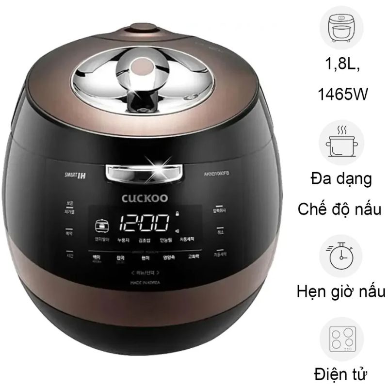 Nồi cơm điện cao tần Cuckoo CRP-AHXB1008F 1.8 Lít Nồi cơm điện cao tần Cuckoo CRP-AHXB1008F 1.8 Lít