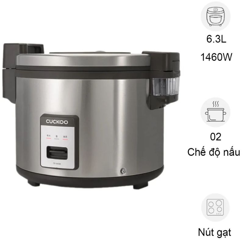 Nồi cơm điện Cuckoo CR-3555 Màu Đen 6.3 Lít Nồi cơm điện Cuckoo CR-3555 Màu Đen 6.3 Lít