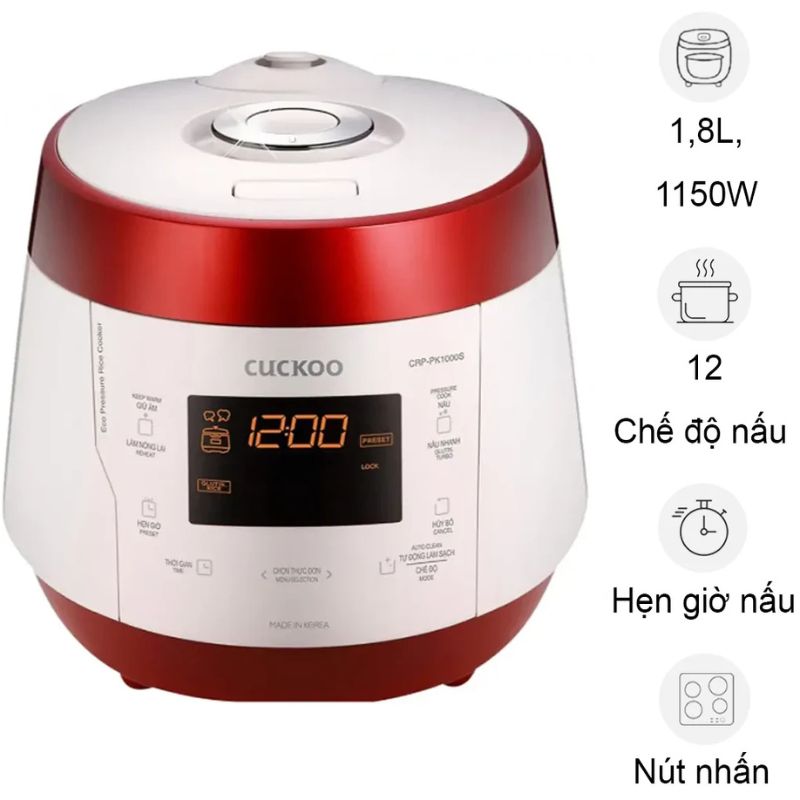 Nồi cơm điện Cuckoo CRP-PK1000S 1.8 Lít Nồi cơm điện Cuckoo CRP-PK1000S 1.8 Lít