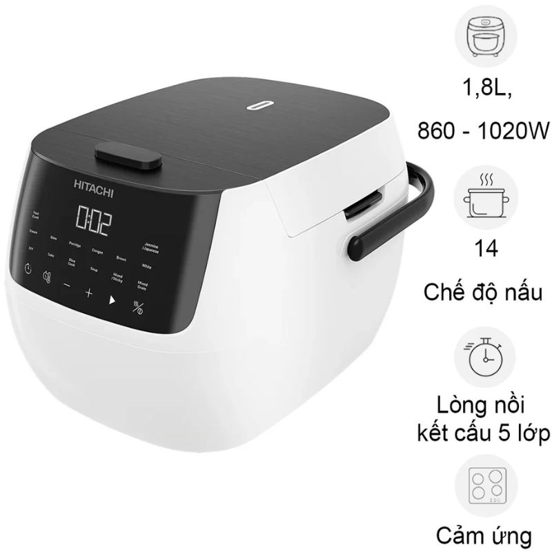 Nồi cơm điện tử Hitachi RZ-R18XN-W 1.8 Lít Nồi cơm điện tử Hitachi RZ-R18XN-W 1.8 Lít