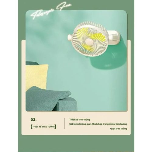 Quạt để bàn sạc tích điện Perfect PF-QB2160 5 Thiết kế quạt để bàn sạc tích điện Perfect PF-QB2160