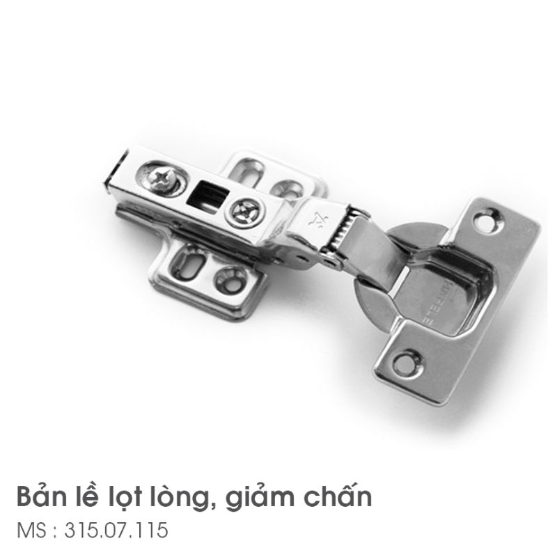 Bản lề trùm ngoài Metalla SM 110° Giảm Chấn Hafele 315.07.115 Bản lề trùm ngoài Metalla SM 110° Giảm Chấn Hafele 315.07.115