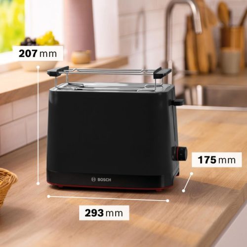 Máy nướng bánh mì Bosch TAT3M123 3 Kích thước máy nướng bánh mì Bosch TAT3M123