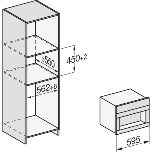 Máy pha cà phê Miele CVA 7845 OBSW 3 Kích thước máy pha cà phê Miele CVA 7845 OBSW
