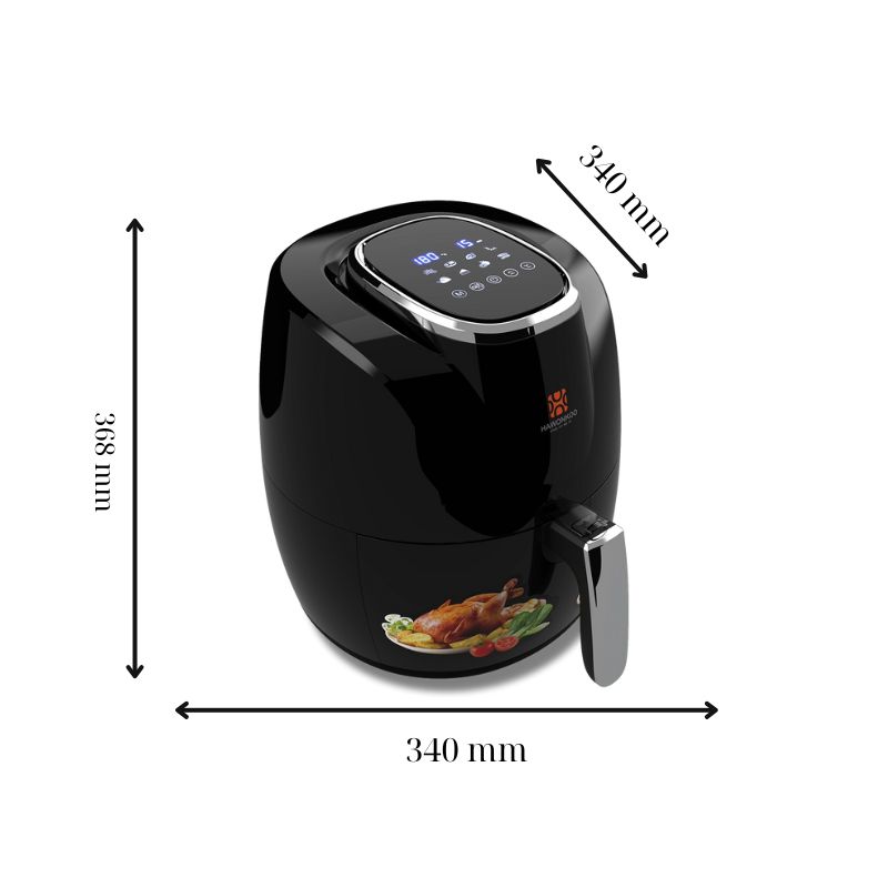 Kích thước nồi chiên không dầu Hawonkoo AFH-045 Kích thước nồi chiên không dầu Hawonkoo AFH-045