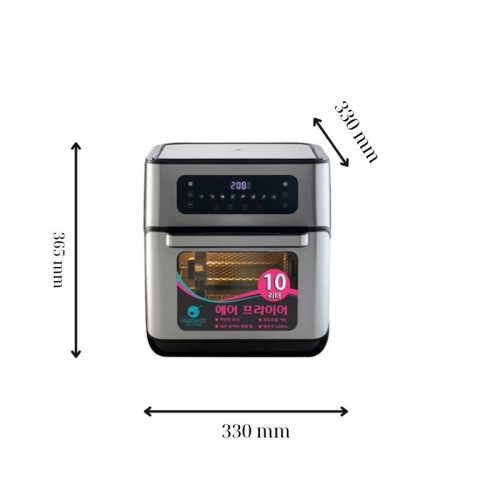 Nồi chiên không dầu Hawonkoo AFH-101-TQ 4 Kích thước nồi chiên không dầu Hawonkoo AFH-101-TQ