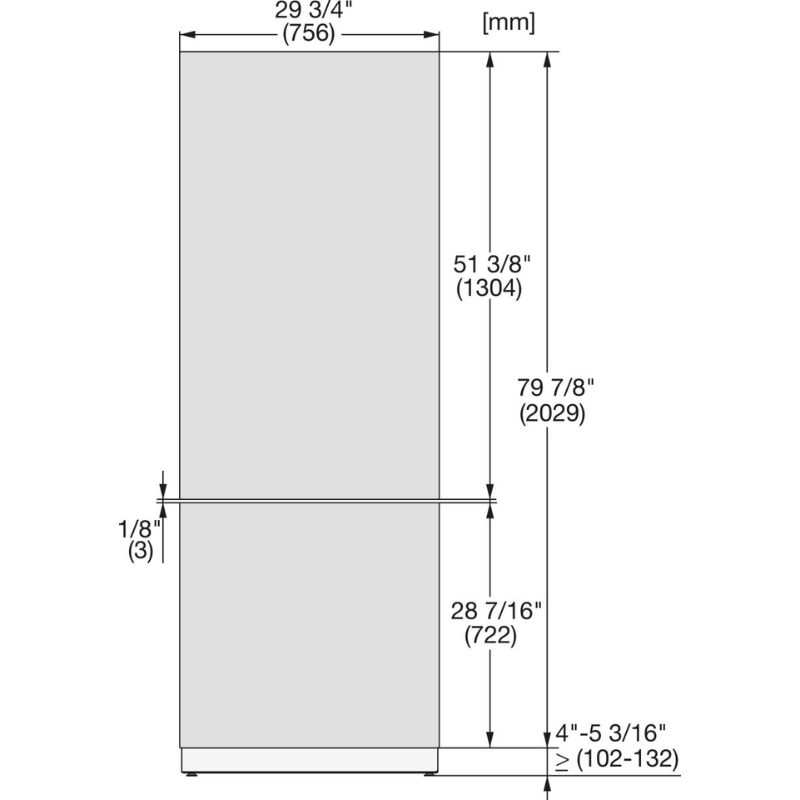 Kích thước tủ lạnh Miele KF 2912 Vi MasterCool Kích thước tủ lạnh Miele KF 2912 Vi MasterCool