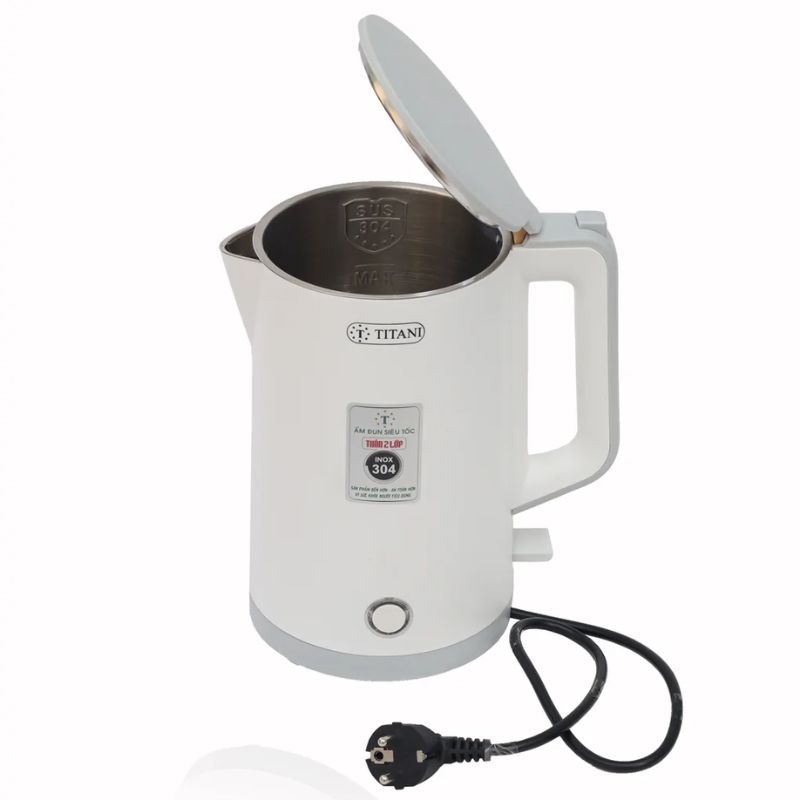 Ảnh Bình Đun 2 Lớp Cao Cấp Titani TK-1825W Ảnh Bình Đun 2 Lớp Cao Cấp Titani TK-1825W