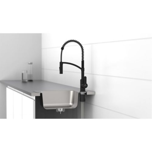 Vòi rửa bát Wasserwerk WK 3 Black with spiral spring 700556 màu đen 4 Ảnh vòi rửa bát Wasserwerk WK 3 Black with spiral spring 700556 màu đen