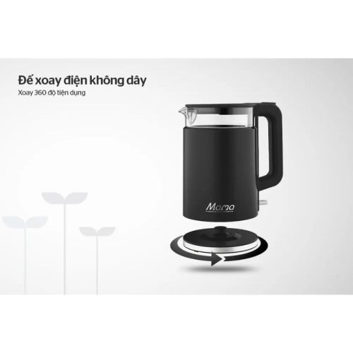 Ấm Siêu Tốc Thủy Tinh Sunhouse Mama SHD1330 1.7 Lít 4 Đế Ấm Siêu Tốc Thủy Tinh Sunhouse Mama SHD1330 1.7 Lít