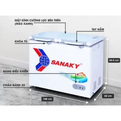 Tủ Đông SANAKY VH2899A2KD 5 Kích thước Tủ Đông SANAKY VH2899A2KD