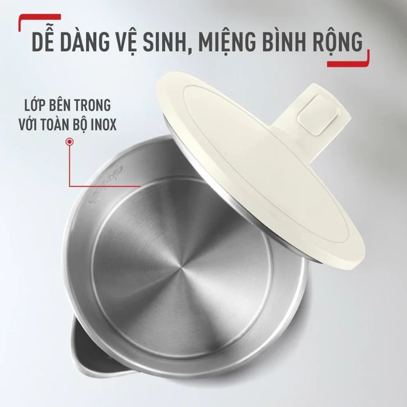 Ruột Bình Đun Siêu Tốc Tefal KO1408E0 1.5 Lít Ruột Bình Đun Siêu Tốc Tefal KO1408E0 1.5 Lít