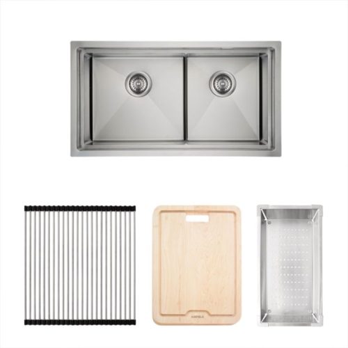 Bộ chậu rửa và phụ kiện Hafele HS21-SSN2S90 567.94.039