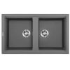 Chậu rửa chén Malloca Grey K45099 2 chau rua chen malloca grey k45099