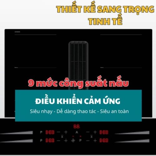 Bếp từ kết hợp máy hút Malloca HIH860FZ 3 cong suat bep tu ket hop may hut malloca hih860fz