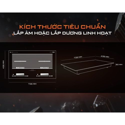 Bếp từ Junger CEJ-221-INVERTER 6 kich thuoc bep tu junger cej 221 inverter