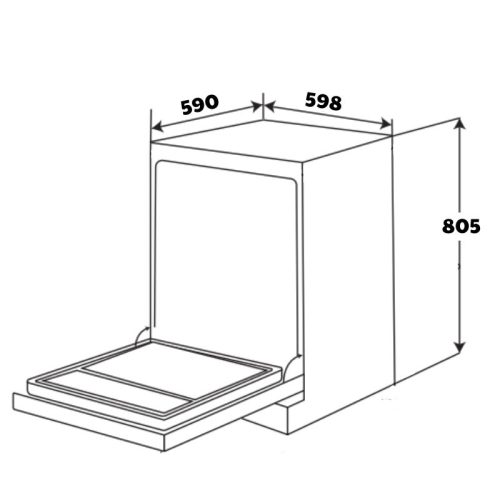 Máy rửa bát Kocher X15B 5 kich thuoc may rua bat x15b