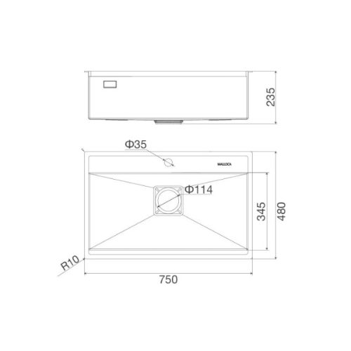 Chậu rửa chén Malloca MS6302ST 5 thong so chau rua chen malloca ms6302st