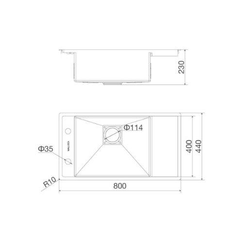 Chậu rửa chén Malloca MS6303WST 3 thong so chau rua chen malloca ms6303wst