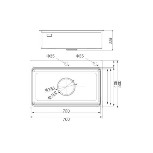 Chậu rửa chén Malloca MS7650LINEN 5 thong so chau rua chen malloca ms7650linen