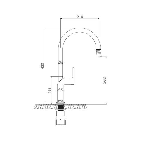 Vòi rửa bát Malloca K2202CR 3 thong so voi rua bat malloca k2202cr