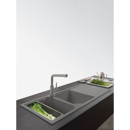 anh voi rua bat franke urban pull out l spout stone grey