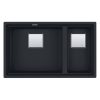 Chậu rửa đá Franke KNG 120 Matt Black 2 chau rua da franke kng 120 matt black