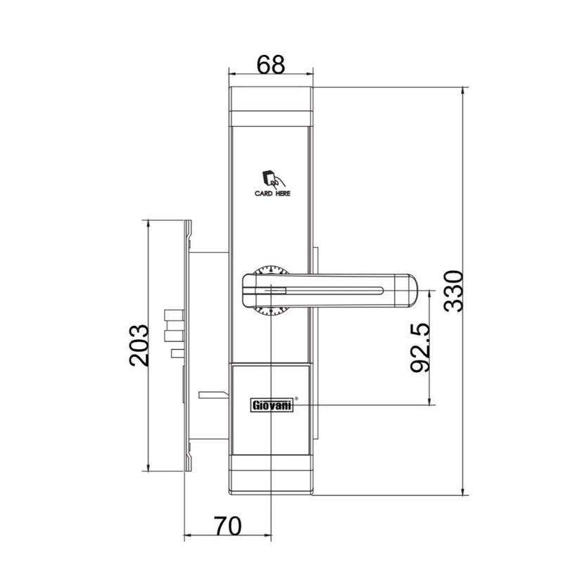 Khóa khách sạn GIOVANI GSL-89C87 Khóa khách sạn GIOVANI GSL-89C87