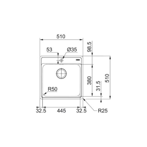 Chậu rửa bát Franke BCX 610-61 101.0460.101 3 kich thuoc chau rua bat franke bcx 610 61 101 0460 101