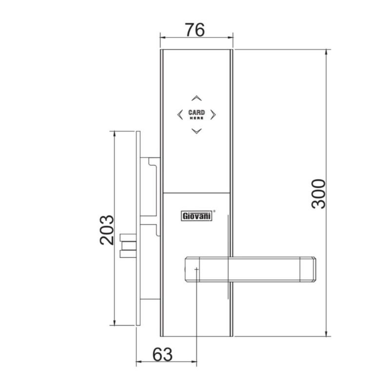 Khóa khách sạn GIOVANI GSL-117C99 Khóa khách sạn GIOVANI GSL-117C99