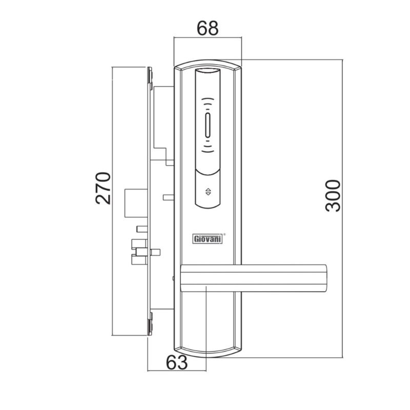 Khóa khách sạn GIOVANI GSL-156C136 Khóa khách sạn GIOVANI GSL-156C136