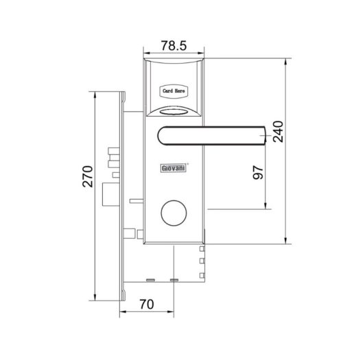 Khóa khách sạn GIOVANI GSL-26C70