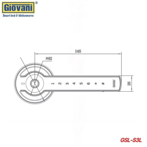 Khóa vân tay thông minh GIOVANI GSL-S3