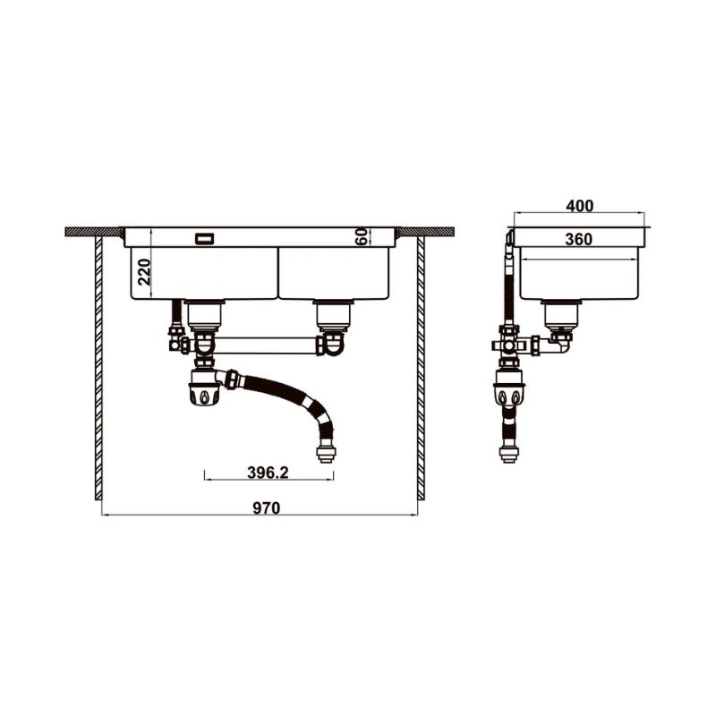 Kích thước chậu bếp SUS WS R10 HS25-SSN2S-8744 Hafele 567.94.022 Kích thước chậu bếp SUS WS R10 HS25-SSN2S-8744 Hafele 567.94.022
