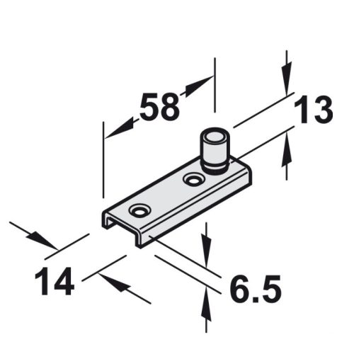 Dẫn Hướng Sàn Có Bánh Xe 10mm Hafele 940.42.032 5 kich thuoc dan huong san co banh xe 10mm hafele 940.42.032