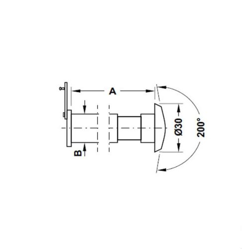 Mắt thần Hafele 959.00.150 3 kich thuoc mat than mau den hafele 959.00.150