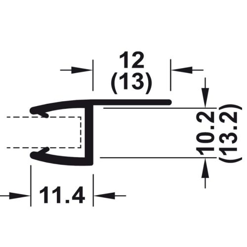 kich thuoc ron cua kinh 10 12mm hafele 950 50 009