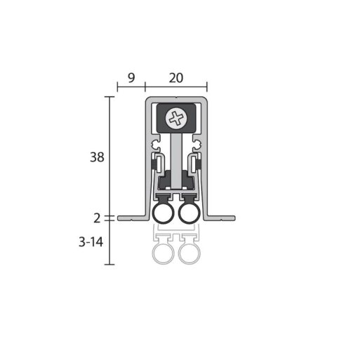 Thanh chắn bụi tự động Hafele 950.06.309 600mm RP127Si 3 kich thuoc thanh chan bui tu dong hafele 950 06 309 600mm rp127si