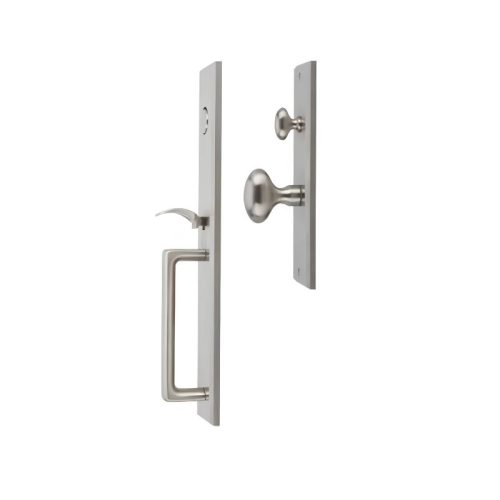 Bộ tay nắm cửa Hafele 911.78.318 inox 304 mờ 3 ngang bo tay nam cua hafele 911 78 318 inox 304 mo